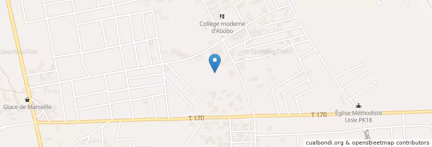 Mapa de ubicacion de EPP Agoueto BAD A & B en Costa De Marfil, Abiyán, Abobo.
