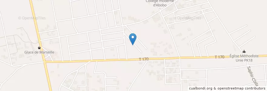 Mapa de ubicacion de Garbadrome en ساحل عاج, آبیجان, Abobo.