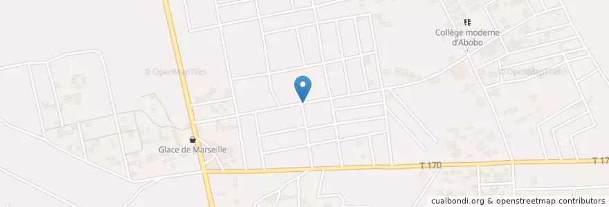Mapa de ubicacion de Mosquée Koné en Кот-Д’Ивуар, Абиджан, Abobo.