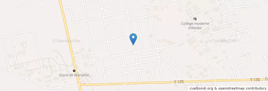Mapa de ubicacion de Cyber Grâce Divine en Fildişi Sahili, Abican, Abobo.