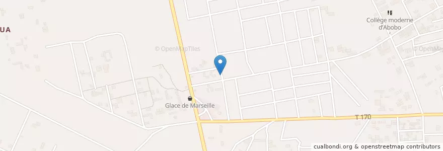 Mapa de ubicacion de Cyber en Costa De Marfil, Abiyán, Abobo.