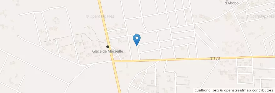 Mapa de ubicacion de Garbadrome en Côte D'Ivoire, Abidjan, Abobo.