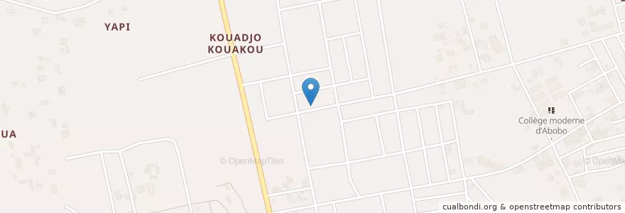 Mapa de ubicacion de Mosquée en Кот-Д’Ивуар, Абиджан, Abobo.