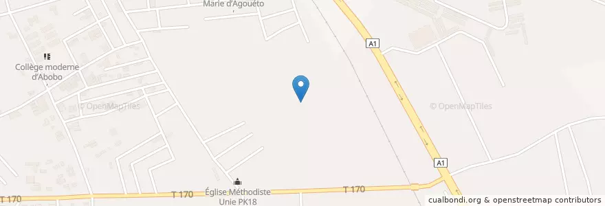 Mapa de ubicacion de Bistrot en Costa Do Marfim, Abidjan, Abobo.