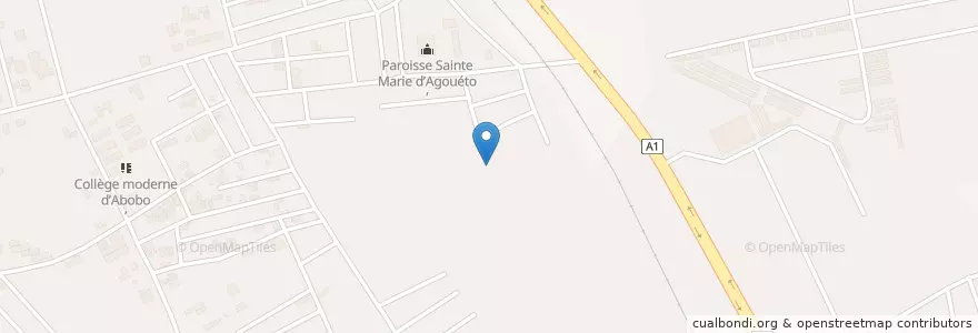 Mapa de ubicacion de Kiosque en Costa De Marfil, Abiyán, Abobo.