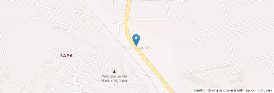 Mapa de ubicacion de Café Express en Costa De Marfil, Abiyán, Abobo.