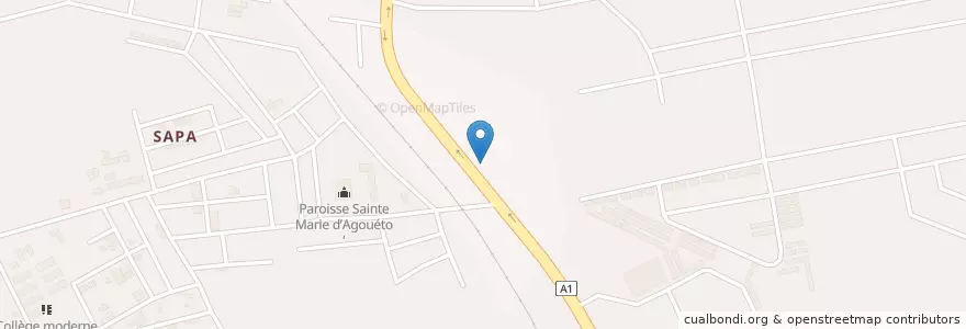 Mapa de ubicacion de Garage Vélo en Côte D’Ivoire, Abidjan, Abobo.