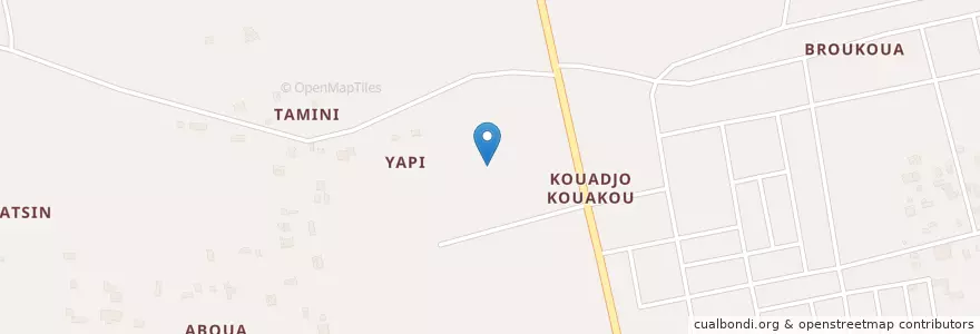 Mapa de ubicacion de Restaurant Chez Tantie Aya en Costa De Marfil, Abiyán, Abobo.