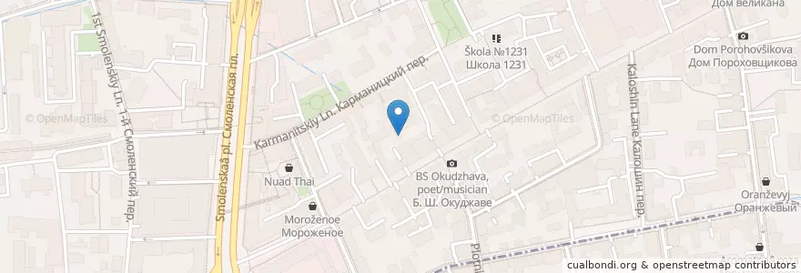 Mapa de ubicacion de dsclinic en Россия, Центральный Федеральный Округ, Москва, Центральный Административный Округ, Район Арбат.