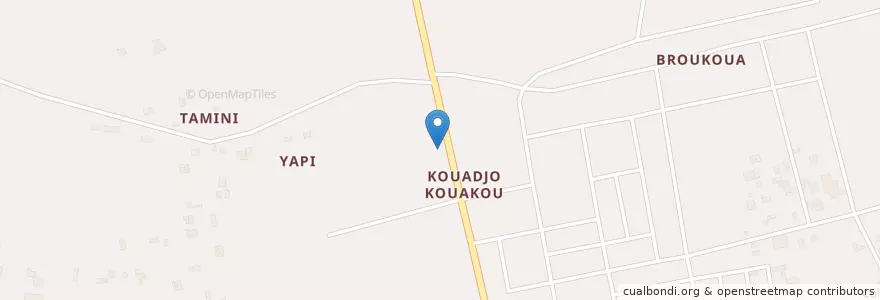Mapa de ubicacion de Restaurant Coca Cola en 코트디부아르, 아비장, Abobo.