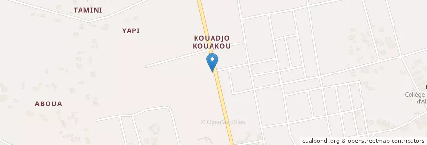 Mapa de ubicacion de Espace Olympique en Кот-Д’Ивуар, Абиджан, Abobo.
