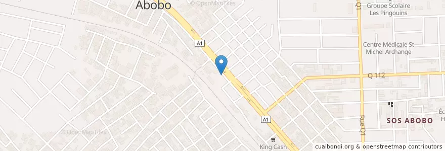 Mapa de ubicacion de Restaurant J Colimar en Costa D'Avorio, Abidjan, Abobo.