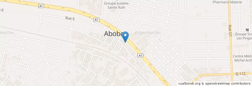 Mapa de ubicacion de Maquis en Fildişi Sahili, Abican, Abobo.
