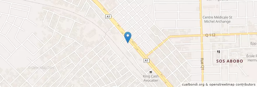 Mapa de ubicacion de Mako Auto Ecole en コートジボワール, アビジャン, Abobo.