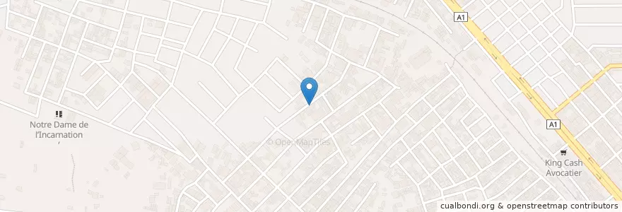 Mapa de ubicacion de Eglise en ساحل العاج, أبيدجان, أبوبو.