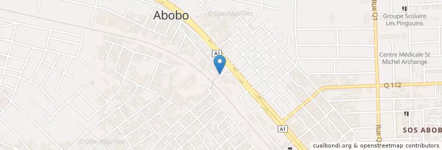 Mapa de ubicacion de Mobil Money en Fildişi Sahili, Abican, Abobo.