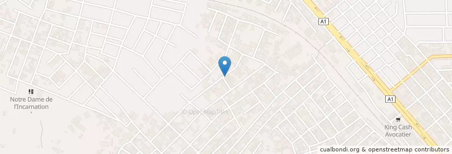 Mapa de ubicacion de Kiosque en Costa D'Avorio, Abidjan, Abobo.