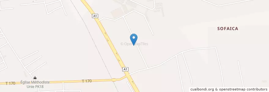 Mapa de ubicacion de Restaurant La Joie en Costa De Marfil, Abiyán, Abobo.