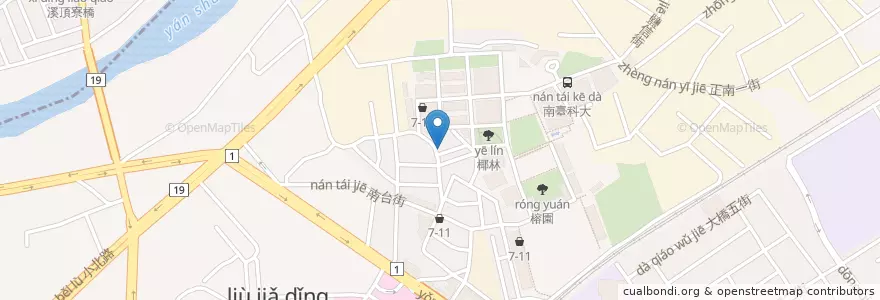Mapa de ubicacion de 今口餅早餐店 en 臺灣, 臺南市, 永康區.