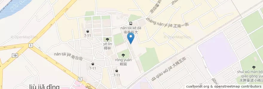 Mapa de ubicacion de 衛生保健組 en Tayvan, 臺南市, 永康區.