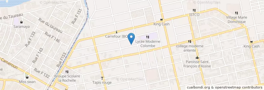 Mapa de ubicacion de Mobile Money en 科特迪瓦, 阿比让, Marcory.