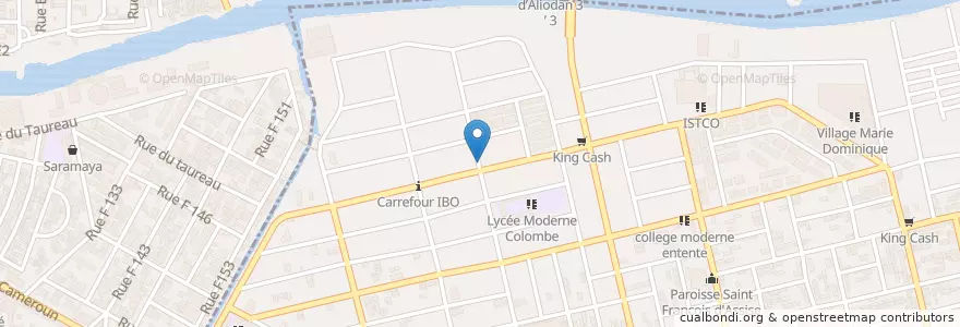 Mapa de ubicacion de Bar Metic en Côte D'Ivoire, Abidjan, Marcory.