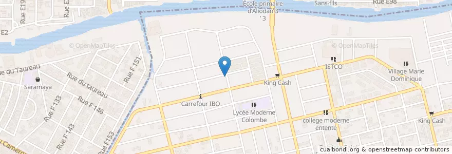 Mapa de ubicacion de Kiosque en Кот-Д’Ивуар, Абиджан, Marcory.