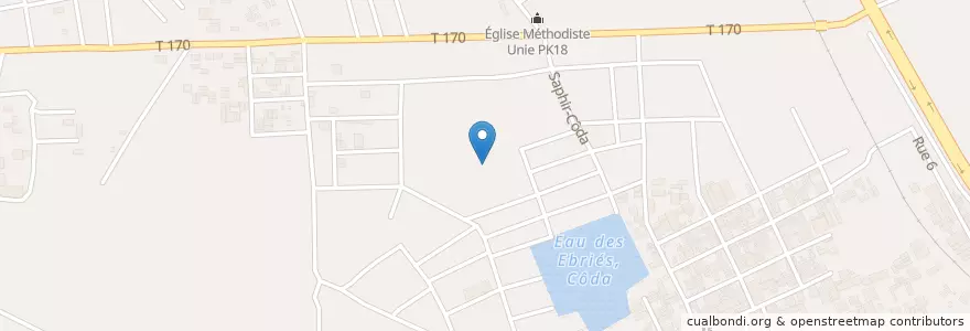 Mapa de ubicacion de Mobile Money en Кот-Д’Ивуар, Абиджан, Abobo.