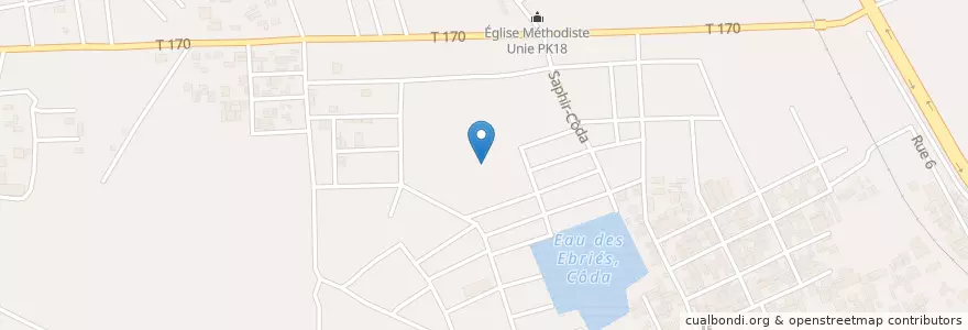 Mapa de ubicacion de Maquis La Cave D'Or en Elfenbeinküste, Abidjan, Abobo.