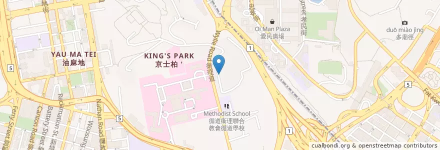 Mapa de ubicacion de L3 Carpark en Çin, Guangdong, Hong Kong, Kowloon, Yeni Bölgeler, 油尖旺區 Yau Tsim Mong District.