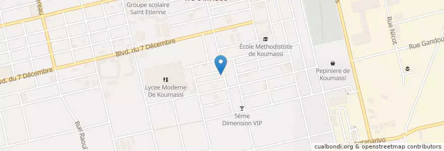 Mapa de ubicacion de Cabinet Medical en Costa Do Marfim, Abidjan, Koumassi.