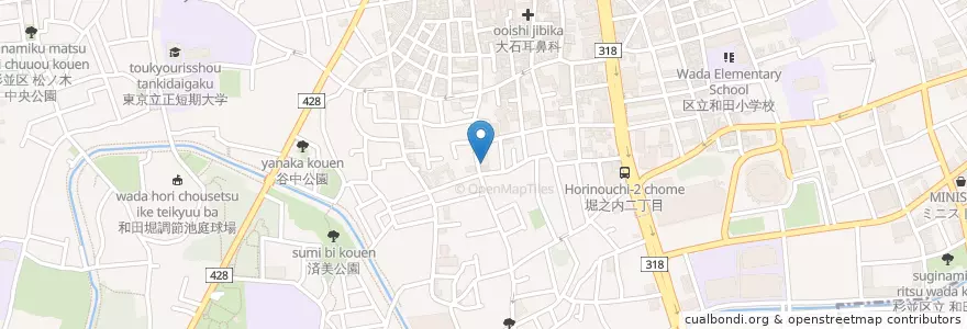 Mapa de ubicacion de 杉並区立 和田堀会館 en Japón, Tokio, Suginami.