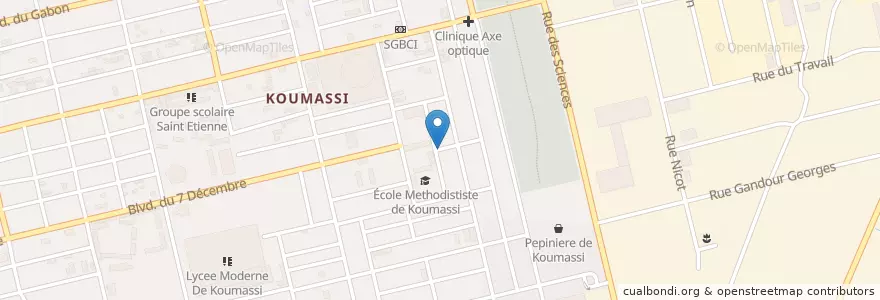 Mapa de ubicacion de Maquis en ساحل عاج, آبیجان, Koumassi.