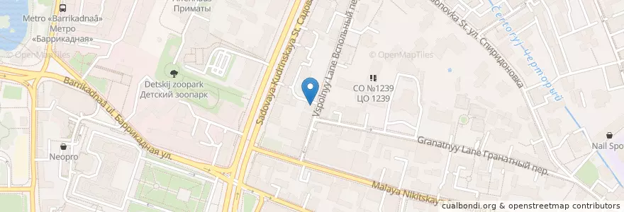Mapa de ubicacion de Кубань Кредит en Rusia, Distrito Federal Central, Москва, Distrito Administrativo Central, Пресненский Район.