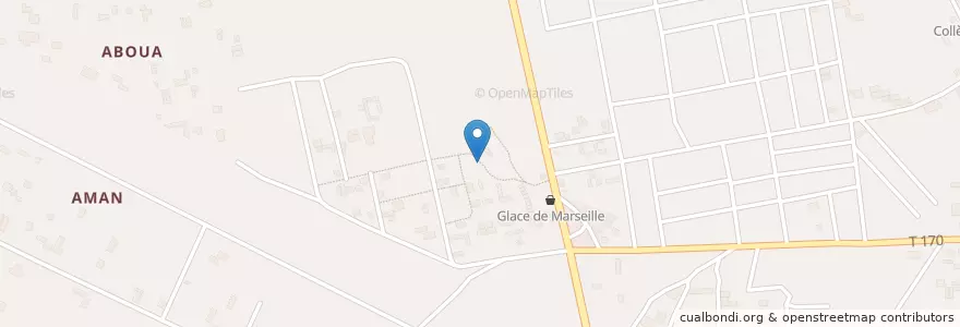 Mapa de ubicacion de Tchapalodrome en コートジボワール, アビジャン, Abobo.