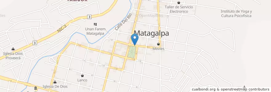 Mapa de ubicacion de Totos en Nikaragua, Matagalpa, Matagalpa (Municipio).