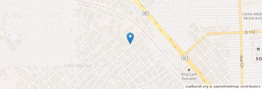 Mapa de ubicacion de Mosquée Moussa Bakayoko en 科特迪瓦, 阿比让, Abobo.