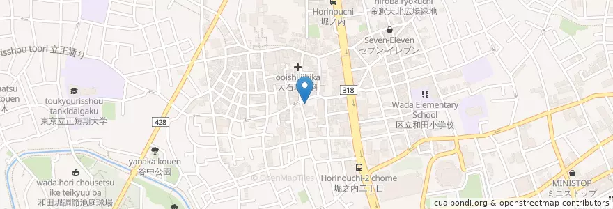 Mapa de ubicacion de セイジョー en 日本, 東京都, 杉並区.
