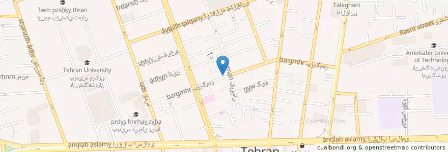 Mapa de ubicacion de عباس کافه en Iran, Teheran, شهرستان تهران, Teheran, بخش مرکزی شهرستان تهران.