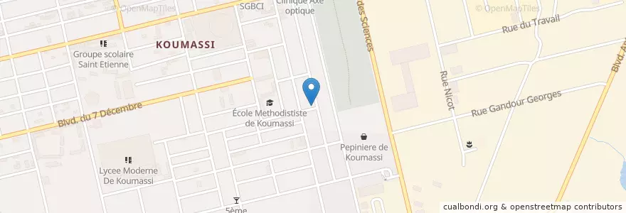 Mapa de ubicacion de Mission Evangelique Pour la Révélation de Jésus Aux Nations en Costa Do Marfim, Abidjan, Koumassi.