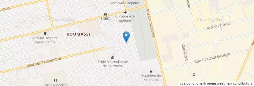 Mapa de ubicacion de Restaurant Trationnelle Garba en Costa D'Avorio, Abidjan, Koumassi.
