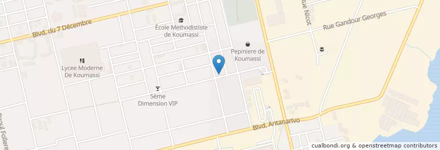 Mapa de ubicacion de Maquis en 科特迪瓦, 阿比让, Koumassi.