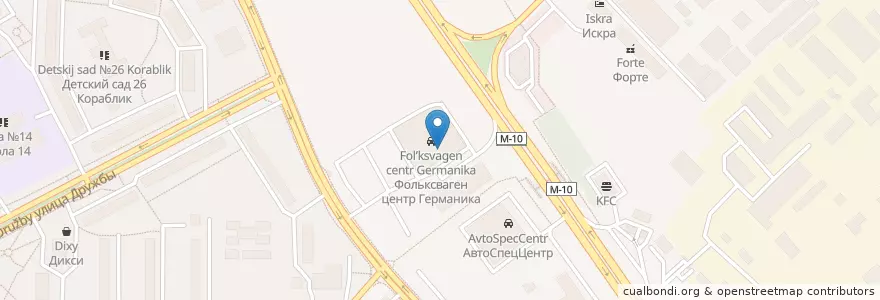 Mapa de ubicacion de Take and Wake en 俄罗斯/俄羅斯, Центральный Федеральный Округ, 莫斯科州, Городской Округ Химки.