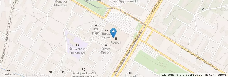 Mapa de ubicacion de Take and Wake en Россия, Центральный Федеральный Округ, Москва, Юго-Западный Административный Округ.