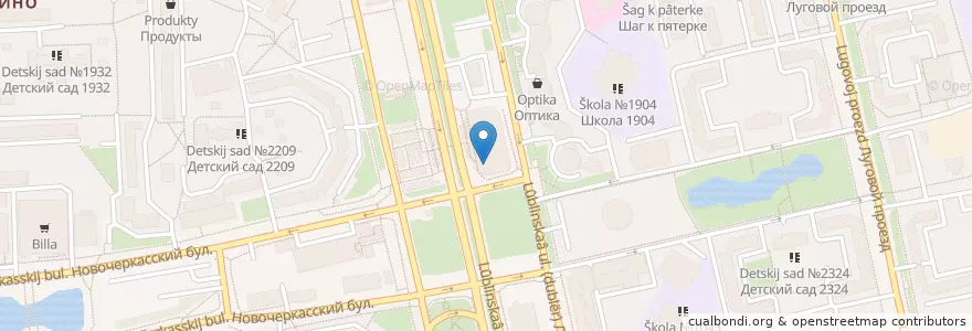 Mapa de ubicacion de Take and Wake en 러시아, Центральный Федеральный Округ, Москва, Юго-Восточный Административный Округ, Район Марьино.