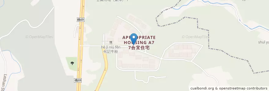 Mapa de ubicacion de 大呼過飲 en Tayvan, 桃園市, 龜山區.