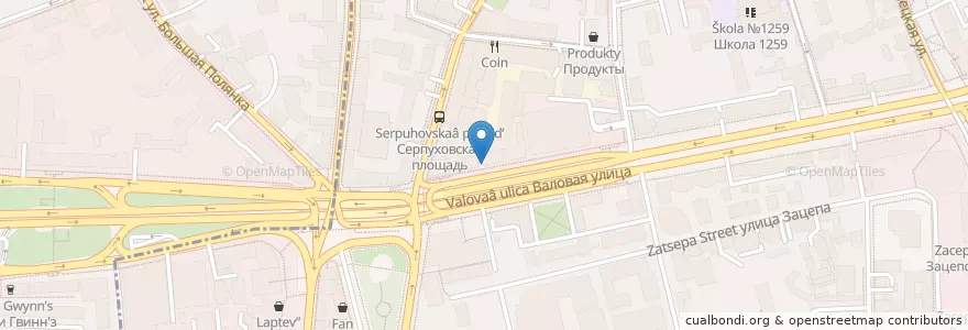 Mapa de ubicacion de Jawsspot en Rusland, Centraal Federaal District, Moskou, Центральный Административный Округ, Район Замоскворечье.