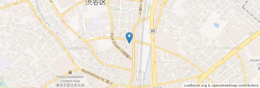 Mapa de ubicacion de 渋谷神南郵便局 en 日本, 東京都, 渋谷区.