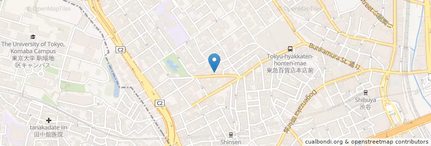 Mapa de ubicacion de 渋谷日本基督会 en Japão, Tóquio, 渋谷区.