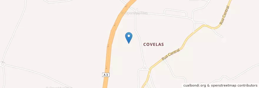 Mapa de ubicacion de Covelas en Portugal, Norte, Área Metropolitana Do Porto, Porto, Trofa, Covelas.